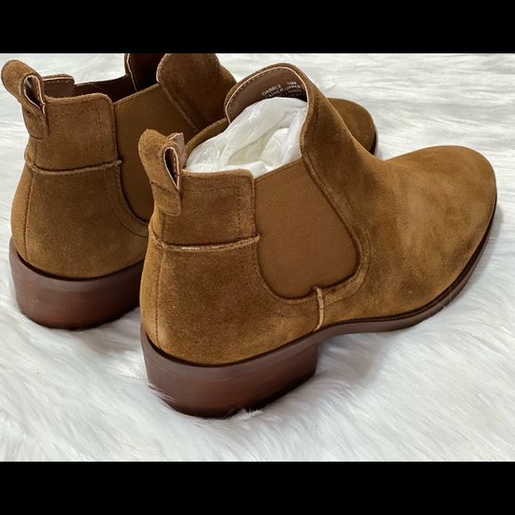 New Steve Madden Dabble Chelsea Booties Cognac - Picture 5 of 12